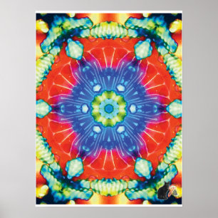 Colagem Cinetica Canalizada Kaleidoscope Poster