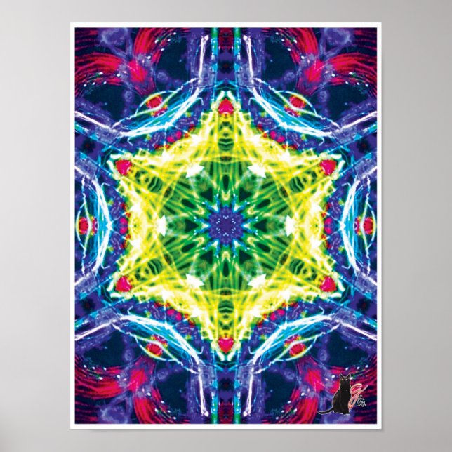 Colagem cinética Kaleidoscope Poster (Frente)