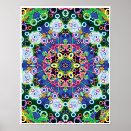 Colagem Cinética Voila Kaleidoscópio Poster