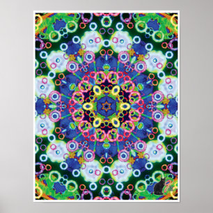 Colagem Cinética Voila Kaleidoscópio Poster
