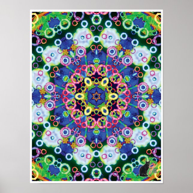 Colagem Cinética Voila Kaleidoscópio Poster (Frente)