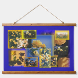 Colagem da Flor Amarela Vintage