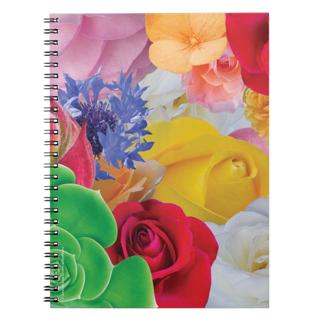 Colagem da flor - caderno espiral (Frente)