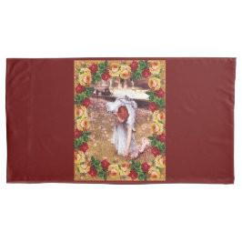 Colagem da safra Retro com rendas e flores