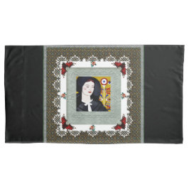 Colagem da safra Retro com rendas e flores