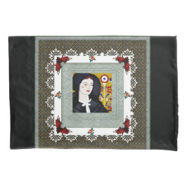 Colagem da safra Retro com rendas e flores