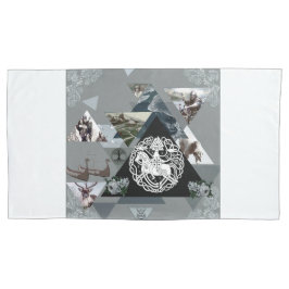 Colagem da safra Retro com rendas e flores