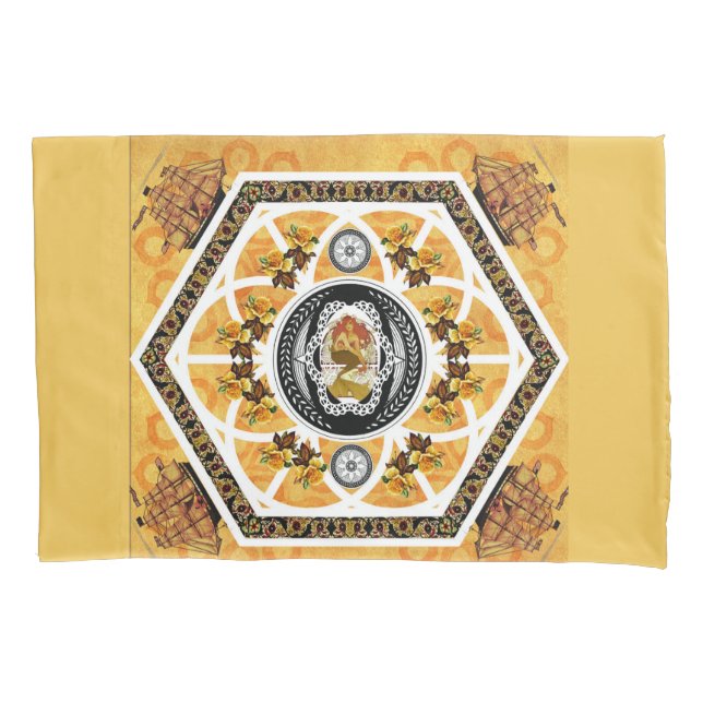 Colagem da safra Retro com rendas e flores (Frente-Esquerda)