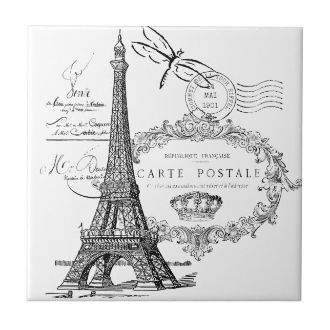 Colagem da torre Eiffel (Frente)