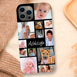 Colagem de 12 Fotos Personalizadas na Cor da Sua C