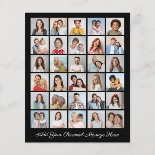 Colagem De 30 Fotos Adicionar Uma Folha De Papel S