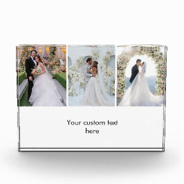 Colagem de 3 Fotos Moderna com Texto Personalizado