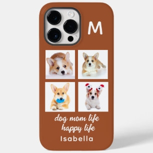 Colagem de 4 Fotos Monograma   Vida de Mãe de Cach