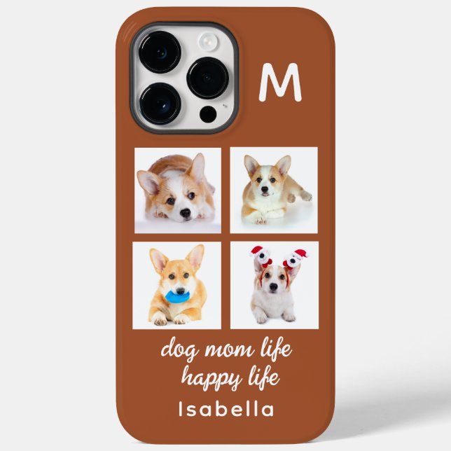Colagem de 4 Fotos Monograma | Vida de Mãe de Cach (Verso)