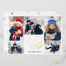 Colagem de 5 fotos de Natal Alegre