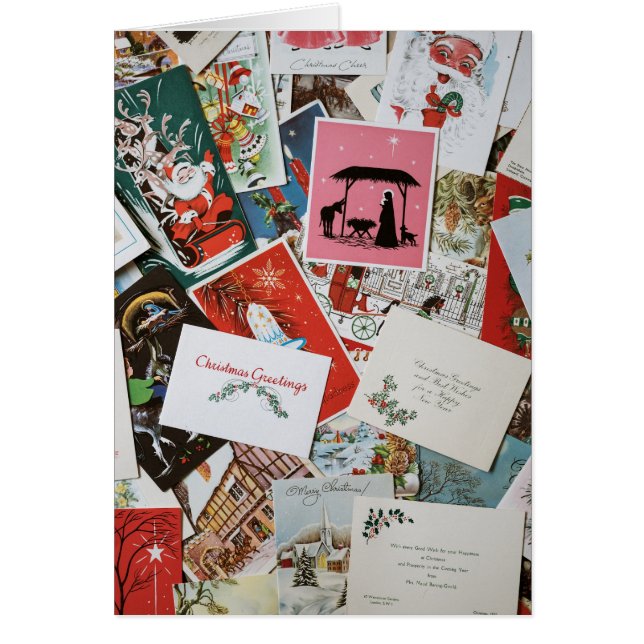 Colagem de Cartão de Natal (Frente)