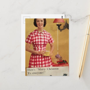 Colagem de cartão postal da senhora de Natal dos a