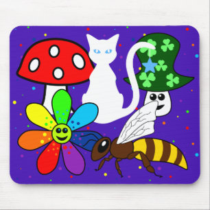 Colagem de Cartoon Mousepad