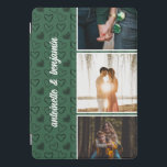 Colagem de Casais de Foto Verde Moderno 3<br><div class="desc">Apresentando nossa nova capa de telefone personalizada de casais! Celebre sua história de amor com três belas fotos de você e de sua significativa outra, completadas com seus nomes impressos em uma bela fonte chique. O padrão cardíaco adiciona um toque de romance e elegância a esta peça de eterno, fazer-a...</div>