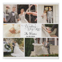 Colagem de Casamento de Newlyweds