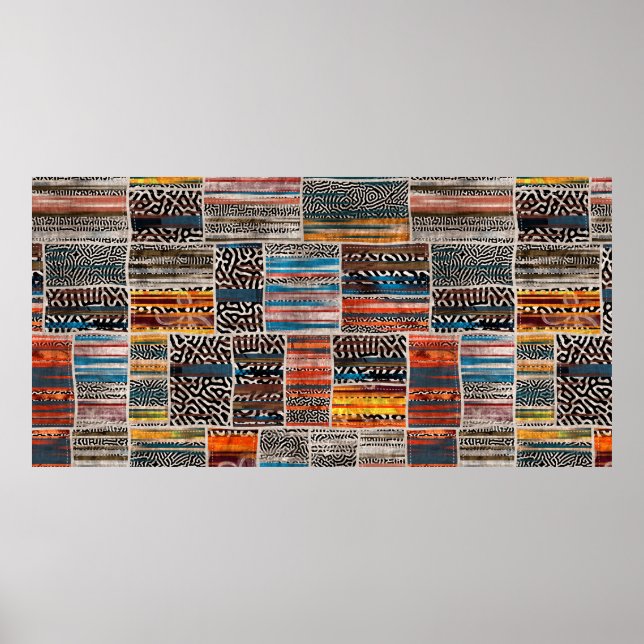 Colagem de colagem de colagem sem falhas impressão (Frente)