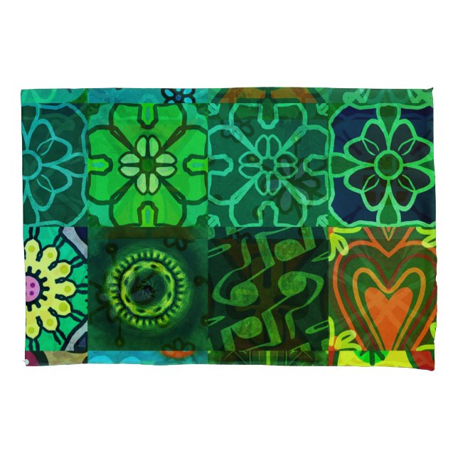 Colagem de cor verde Impressão 2 (Frente-Esquerda)