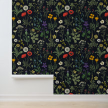 Colagem de flores silvestres
