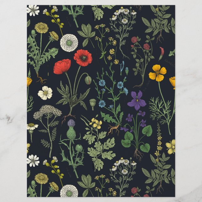 Colagem de flores silvestres (Frente)