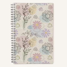 Colagem de Flores Silvestres Pastel – Geométrico F