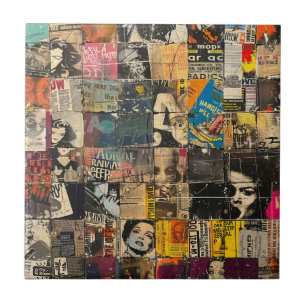 Colagem de folhetos de jornal Rustic Vintage (7)