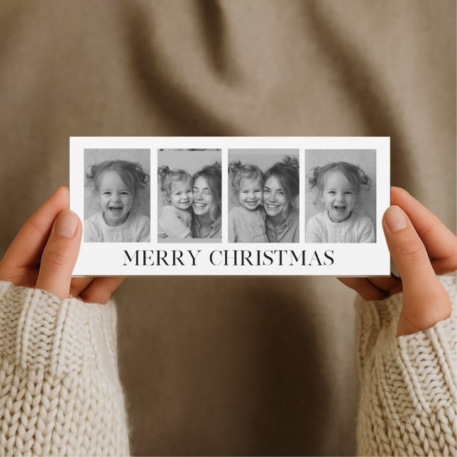 Colagem de Foto Preto e Branco Feliz Natal (Criador carregado)