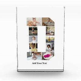 Colagem de Fotografias com design Carta D