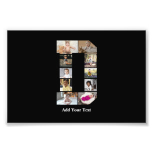 Colagem de Fotografias com design Carta D