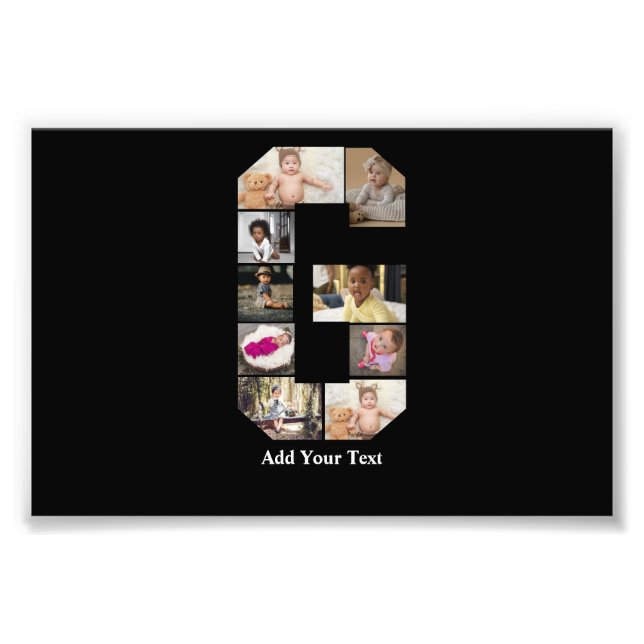 Colagem de Fotografias com design Letra G (Frente)