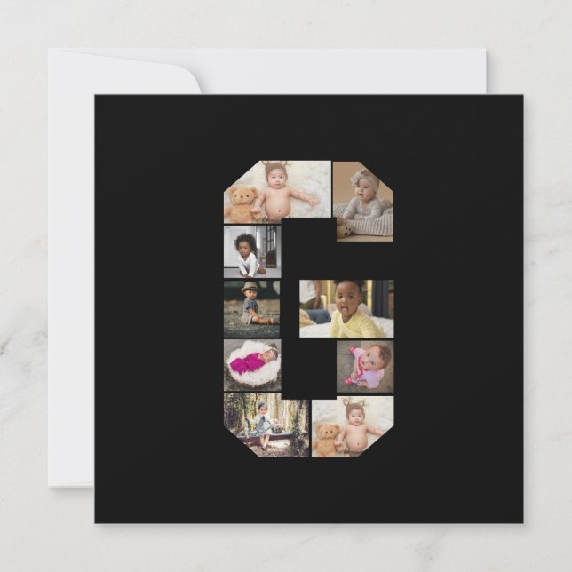 Colagem de Fotografias com design Letra G (Frente)