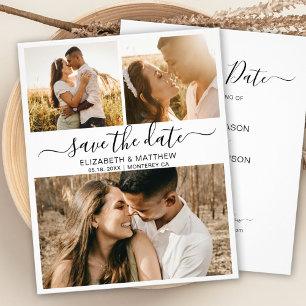 Colagem de Fotografias de Script Moderno de Orçam