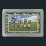 Colagem De Fotografias E Logotipo Do Curso De Golf<br><div class="desc">Imagem é um campo de golfe com as palavras golfe feito a partir de uma imagem de tacos de golfe,  cercado por várias imagens de golfe</div>