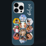 Colagem de Fotografias Múltiplas Simples Índice Pe<br><div class="desc">Colagem de Fotografias Múltiplas O Simples Nome Personalizado Hexagon A capas de iphone do Padrão Hexagônico apresenta uma colagem de fotografias das suas fotografias favoritas em forma de hexágono. Personalizado com seu nome. Perfeito para o aniversário, Natal, Dia de as mães, Dia de os pais, Avós, irmão, irmã, melhor amigo...</div>