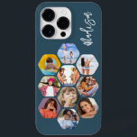 Colagem de Fotografias Múltiplas Simples Índice Pe<br><div class="desc">Colagem de Fotografias Múltiplas O Simples Nome Personalizado Hexagon A capas de iphone do Padrão Hexagônico apresenta uma colagem de fotografias das suas fotografias favoritas em forma de hexágono. Personalizado com seu nome. Perfeito para o aniversário, Natal, Dia de as mães, Dia de os pais, Avós, irmão, irmã, melhor amigo...</div>