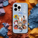 Colagem de Fotografias Múltiplas Simples Personali<br><div class="desc">Colagem de Fotografias Múltiplas O Simples Nome Personalizado Hexagon A capas de iphone do Padrão Hexagônico apresenta uma colagem de fotografias das suas fotografias favoritas em forma de hexágono. Personalizado com seu nome. Perfeito para o aniversário, Natal, Dia de as mães, Dia de os pais, Avós, irmão, irmã, melhor amigo...</div>