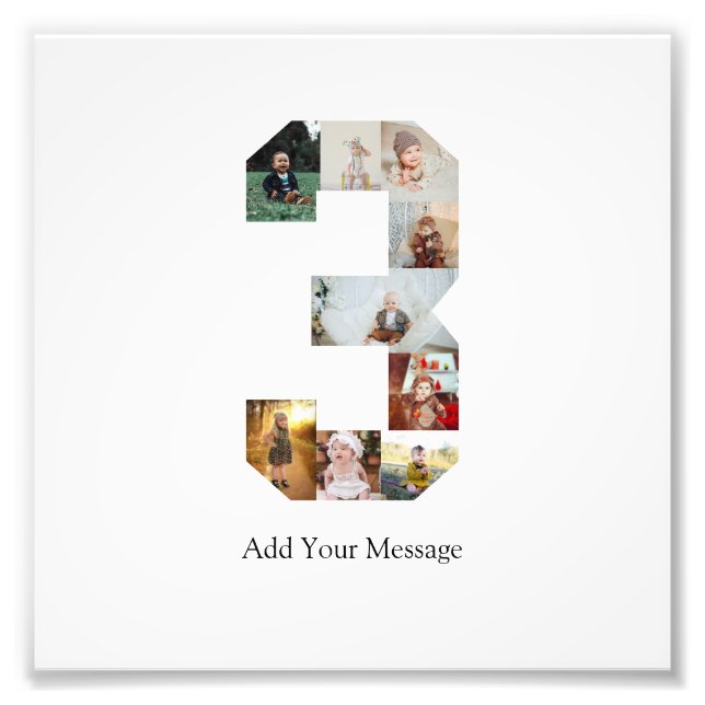 Colagem de Fotografias Preta e Branco Número 3 (Frente)