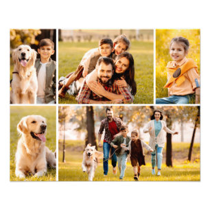 Colagem de Fotografias Simples 5 Branco
