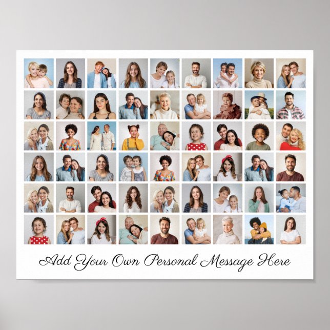 Colagem de Fotos 54 Adicione seu próprio Poster de (Frente)