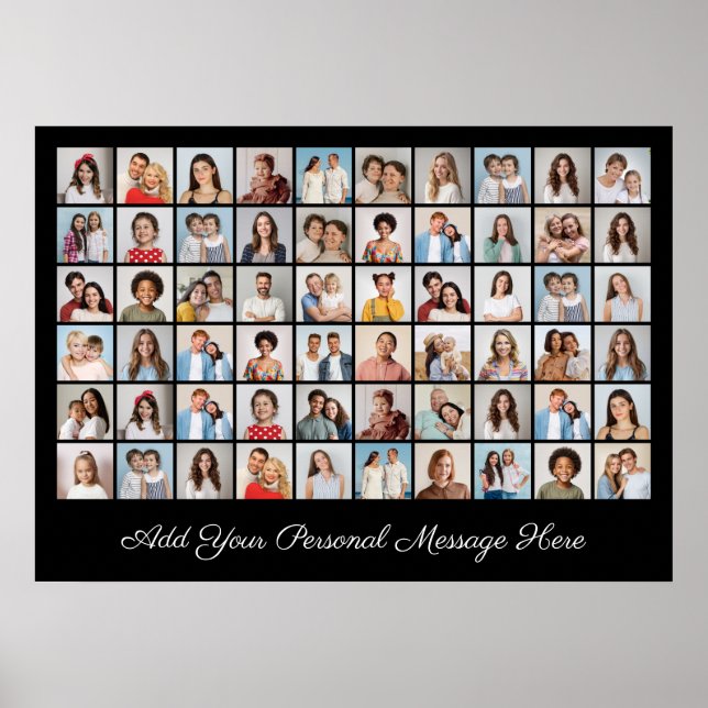 Colagem de Fotos 60 Adicione seu próprio Poster de (Frente)