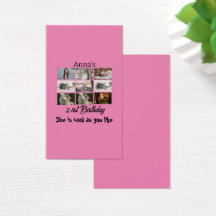 Colagem de Fotos 9 personalizada por aniversário d