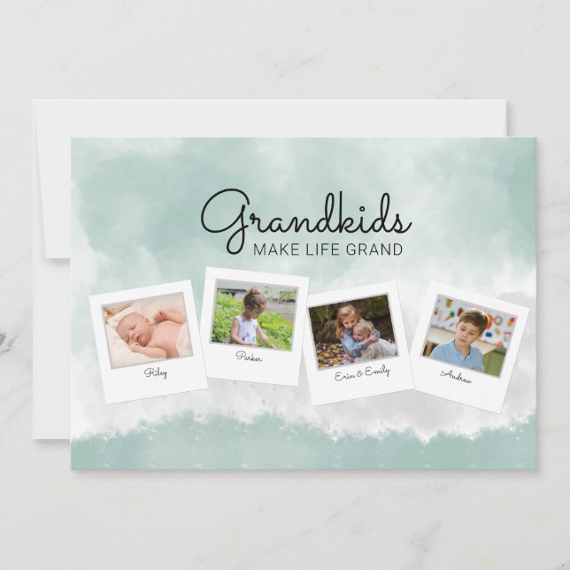 Colagem de Fotos Cartão do Dia das Mães para Avó (Frente)