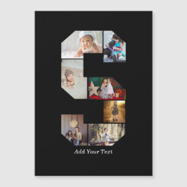 Colagem de Fotos com Letra S em Preto e Branco