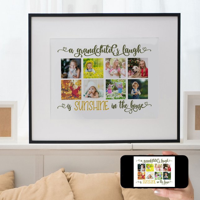 Colagem de Fotos com Poster de Citação do Avô (Criador carregado)