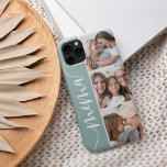 Colagem de Fotos da Avó do Mema Script<br><div class="desc">Celebre seu status de avó com esta capa de telefone especial com três fotos valiosas de sua neta, neto ou netos. O apelido "Mema" aparece ao longo do lado esquerdo em letras elegantes de script de caligrafia para um toque pessoal único.</div>