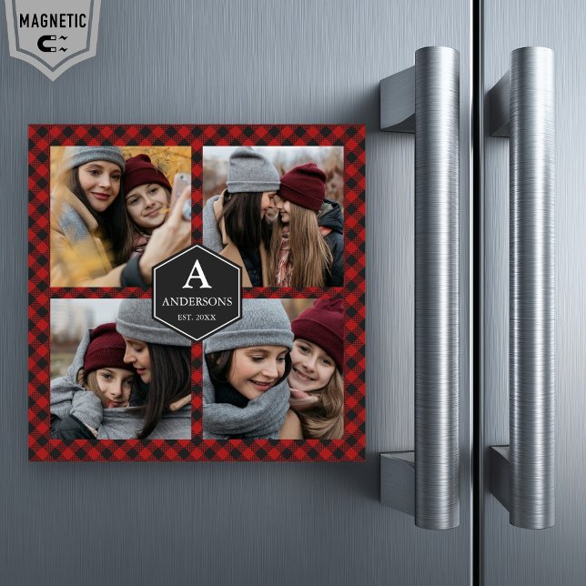 Colagem de Fotos da Família Lumberjack, Xadrez de  (Criador carregado)